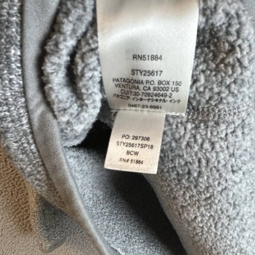 Patagonia 1/4 Zip Better Sweater Women's Fleece Jacket Heather Gray Size Medium - Picture 4 of 8